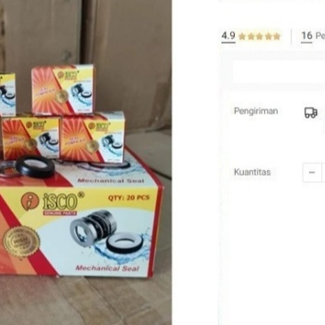 

Seal Kit for SHIMIZU PC-260 PC-375 Mechanical Seal Jet PC260 PC375