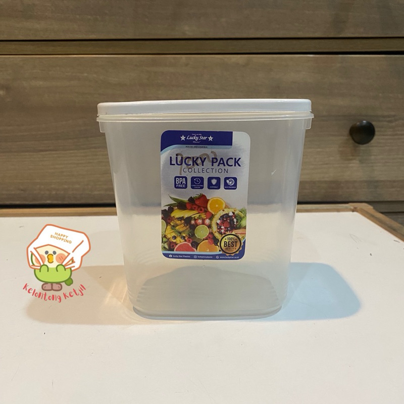 TOPLES PLASTIK 1150ml LUCKY STAR, TOPLES MAKANAN KERING