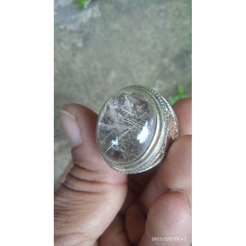 BATU AKIK CENDANA SERAT EMAS / KECUBUNG SETAT EMAS NATURAL