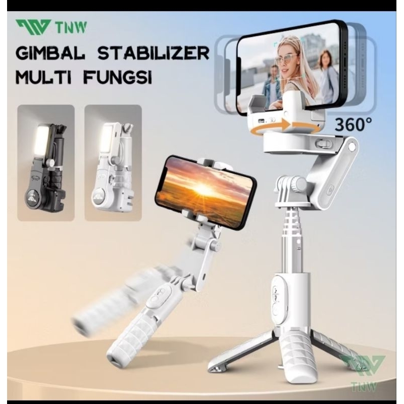 Q18 Gimbal Stabilizer Handphone Gimbal Hp Stabilizer Tongsis Hp Bluetooth Tripod