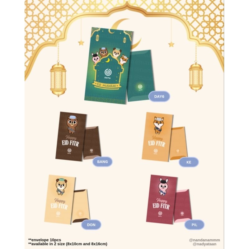 

Amplop Lebaran Day6 Premium Tebal isi 10pcs