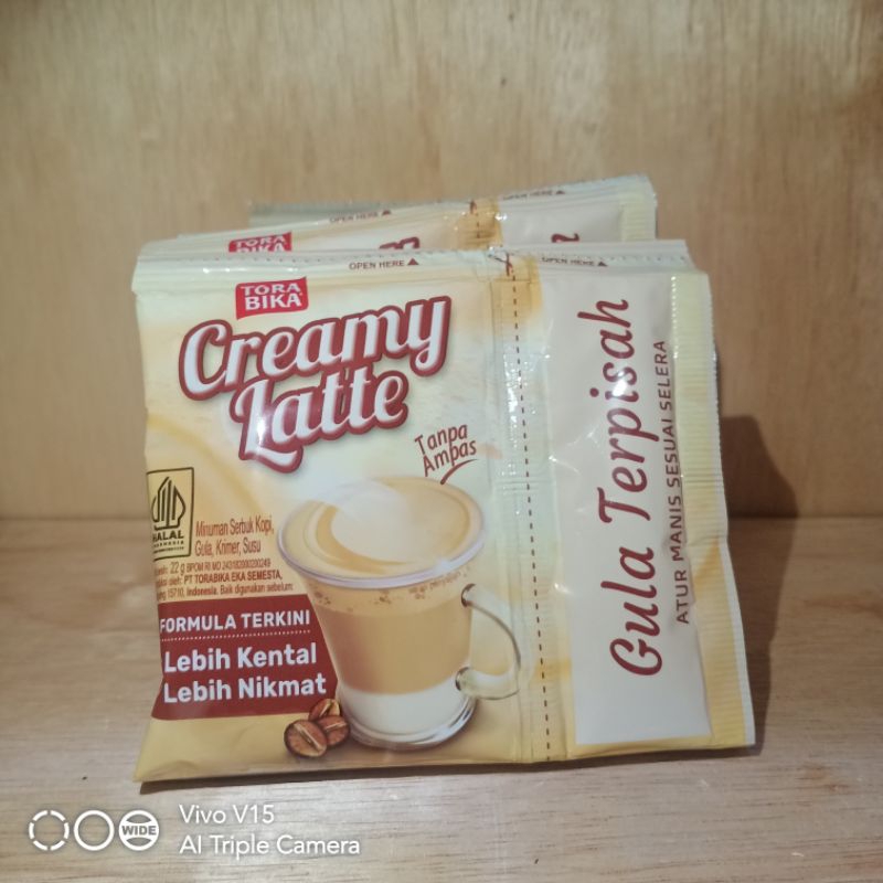 

Kopi Torabika Creamy latte 1 renceng