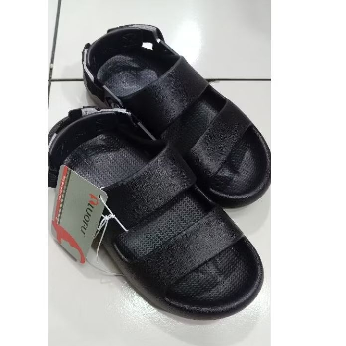 Luofu Sepatu Sandal Ban Tali Belakang Original Sandal Karet IMPORT Wanita & Pria