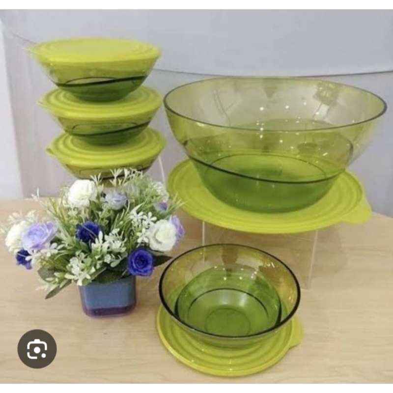 Eleganzia Bowl Tupperware Hijau