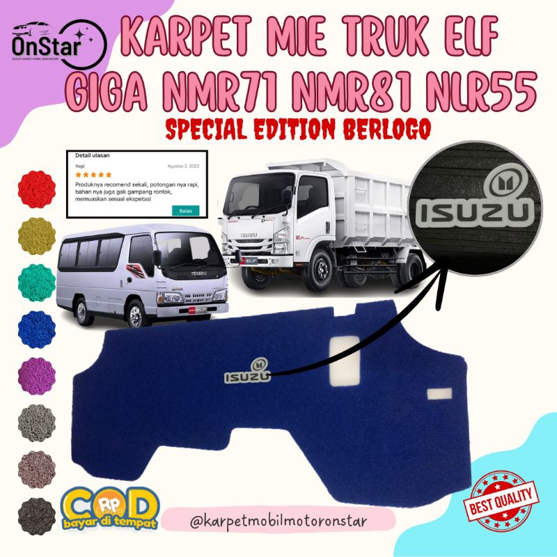 Masterpiece44 - Karpet Elf Giga NMR71 NMR81 NLR55 Truk Berlogo ISUZU