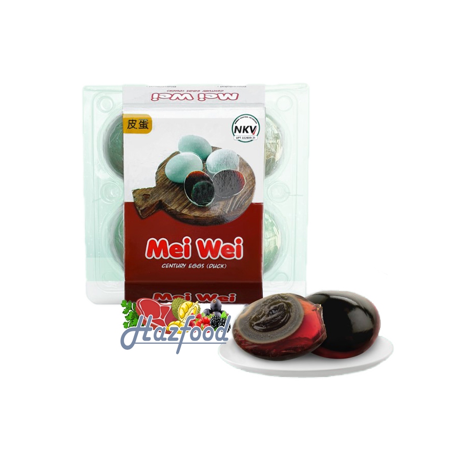 

Mei Wei Century Eggs (Telur Pitan) Isi 4 Pcs