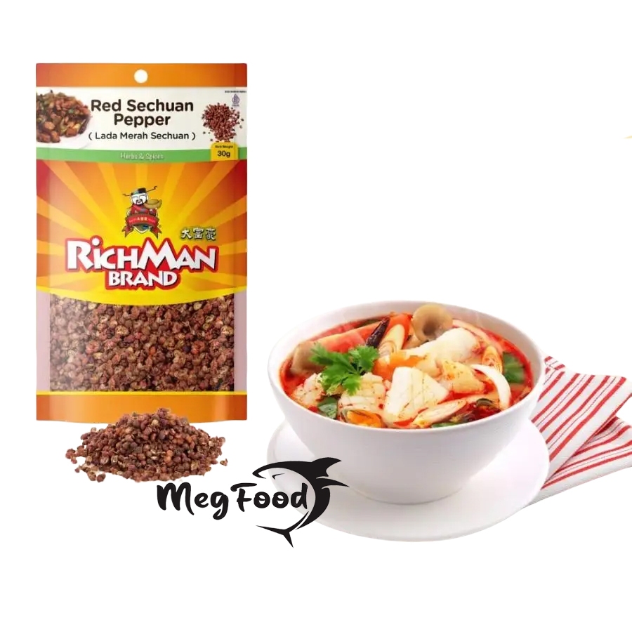 

RichMan Brand Red Sechuan Pepper (Lada Merah Sechuan) 30 Gram