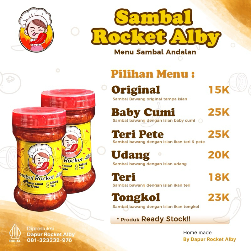 

Dapur Rocket Alby Sambal