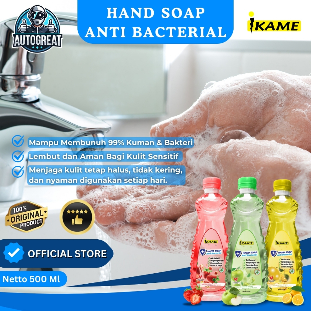 SABUN CUCI TANGAN BY IKAME / SABUN WASTAFEL / SABUN CAIR CUCI TANGAN / HAND SOAP