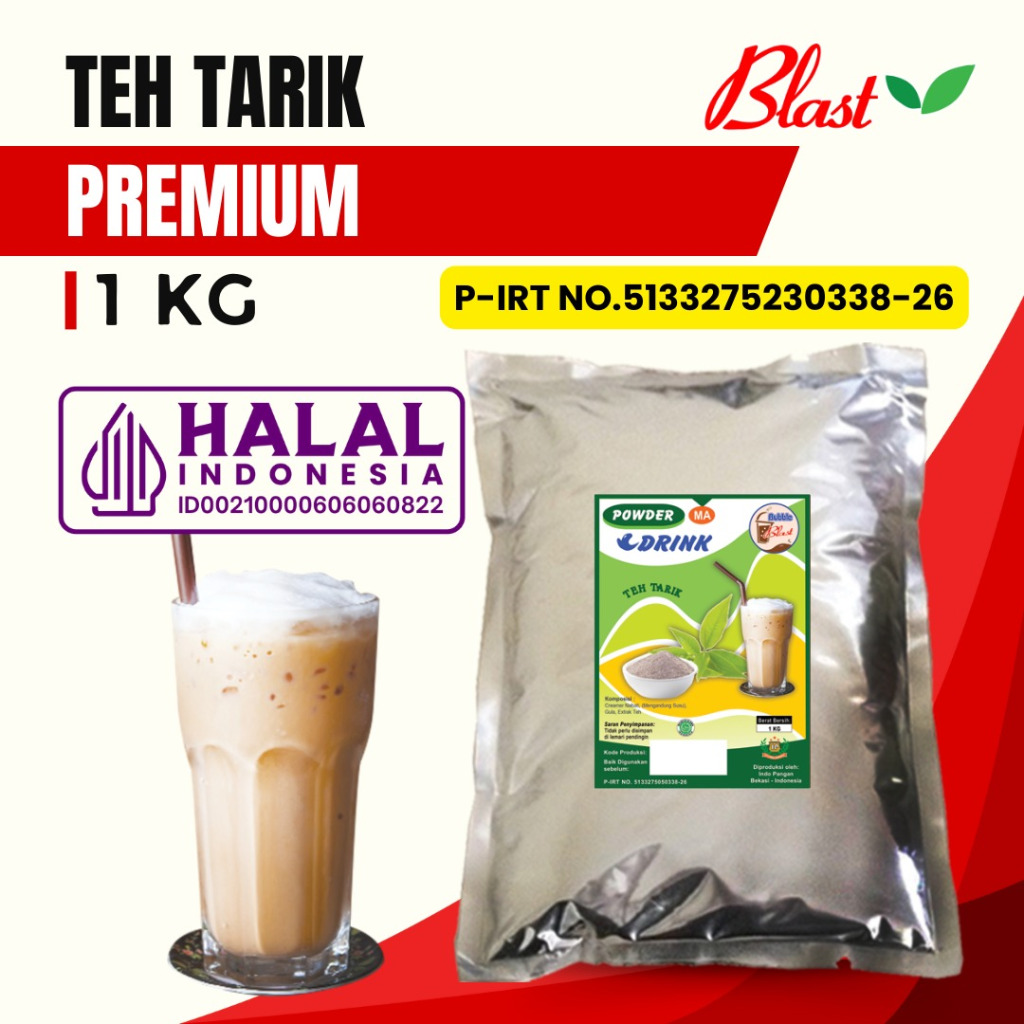 

PREMIUM Teh Tarik 1 KG / Minuman Bubuk Instan / Bubuk Minuman Rasa Teh Tarik