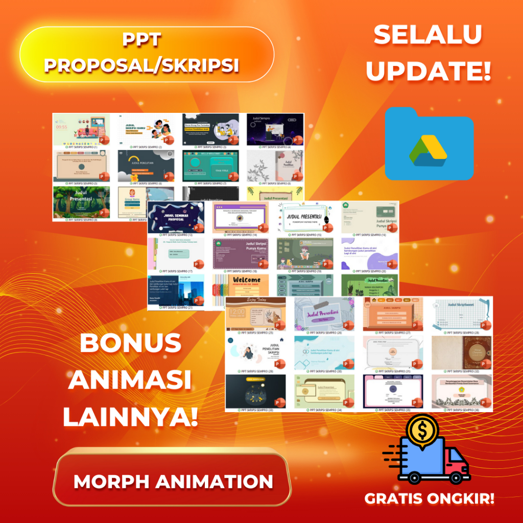 Template Presentasi PPT Sidang Skripsi Sempro Animasi Aesthetic PPT atau PowerPoint