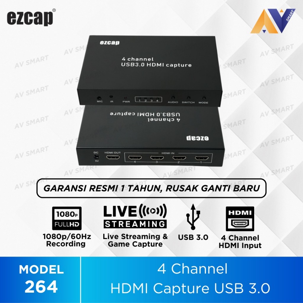 Ezcap264 HDMI Video Capture 4 Channel USB 3.0 Live Streaming / Ezcap 264