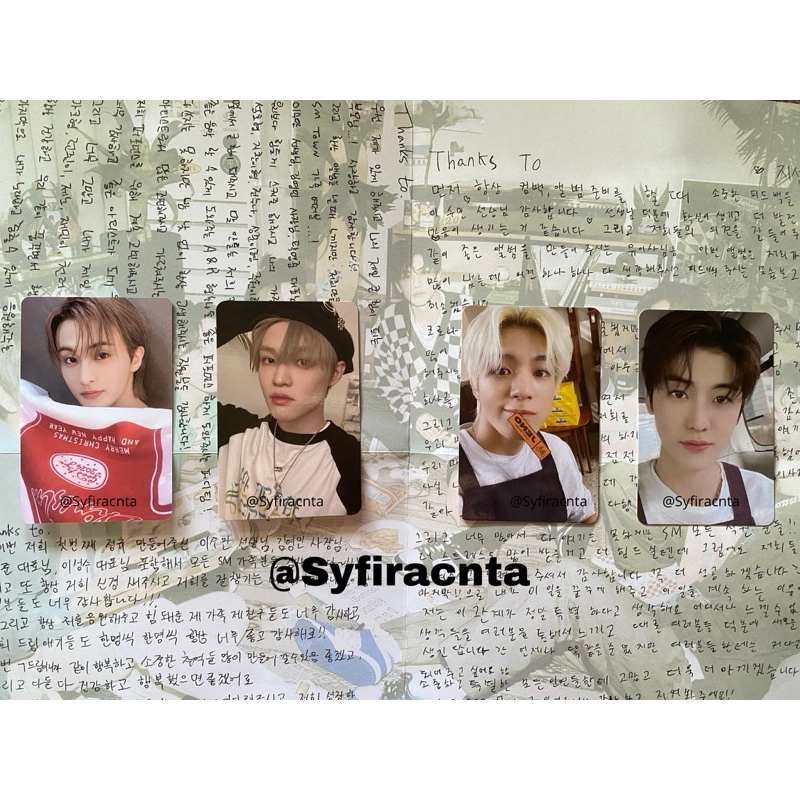 PHOTOCARD OFFICIAL NCT Mark tc xmas pink Chenle hot sauce ver boring Jeno caffe Jaemin caffe Nct dre
