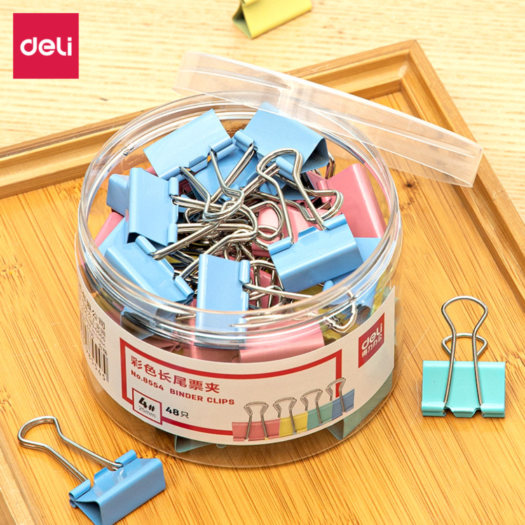 

Deli Binder Clips 25mm 48pcs Warna-Warni No. 85534