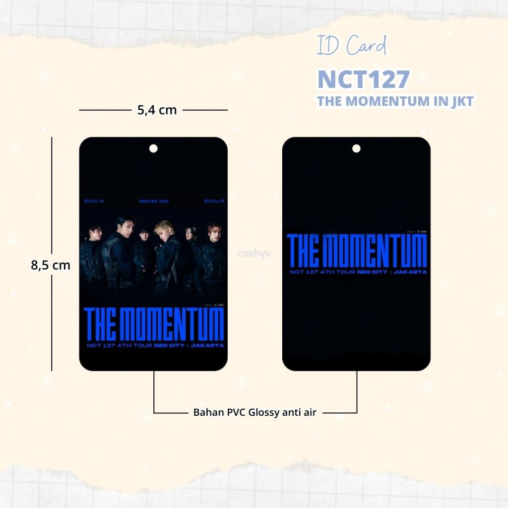 

READY STOCK ID Card NCT127 The Momentum in Jakarta Kpop nct 127 Konser JKT Indonesia INA sijeuni nctzen K-Pop Tali Gantungan HP PC ID Card Cahol Card Holder
