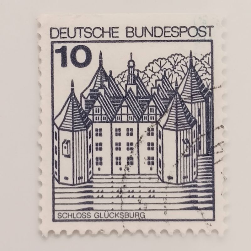 

(AE) Perangko Jerman, Republik Federal 1977 Strongholds and Castles - Glücksburg Castle 10 pfennig Used