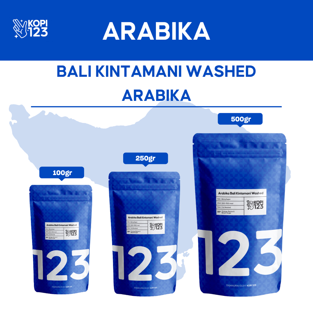 

KOPI BALI KINTAMANI WASHED ARABIKA 250GR