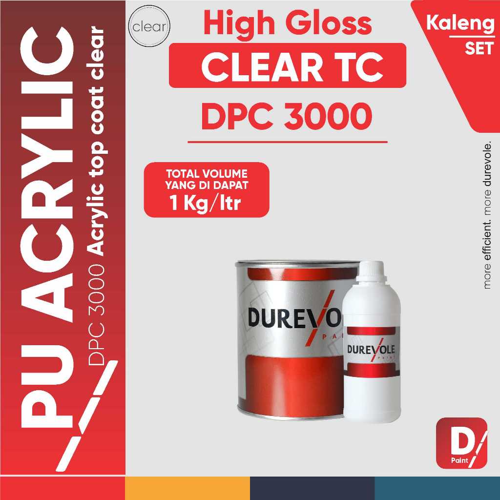 DPC 3000 -  DUREVOLE PU ACRYLIC CLEAR