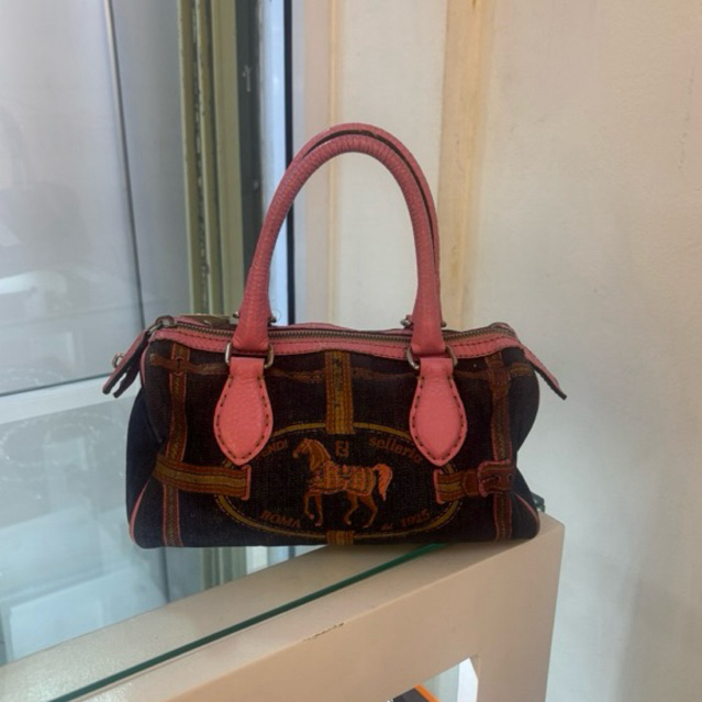 preloved fendi blue selleria denim bostom