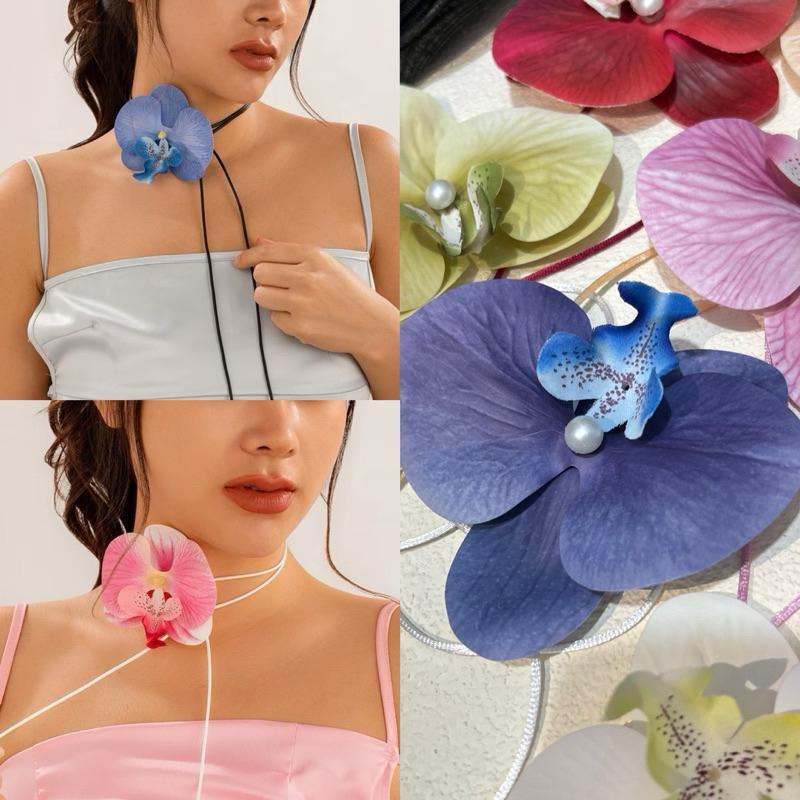 Orchid Charm Bag Charm Orchid Gantungan Tas Anggrek Kelopak Anggrek Necklace Orchid