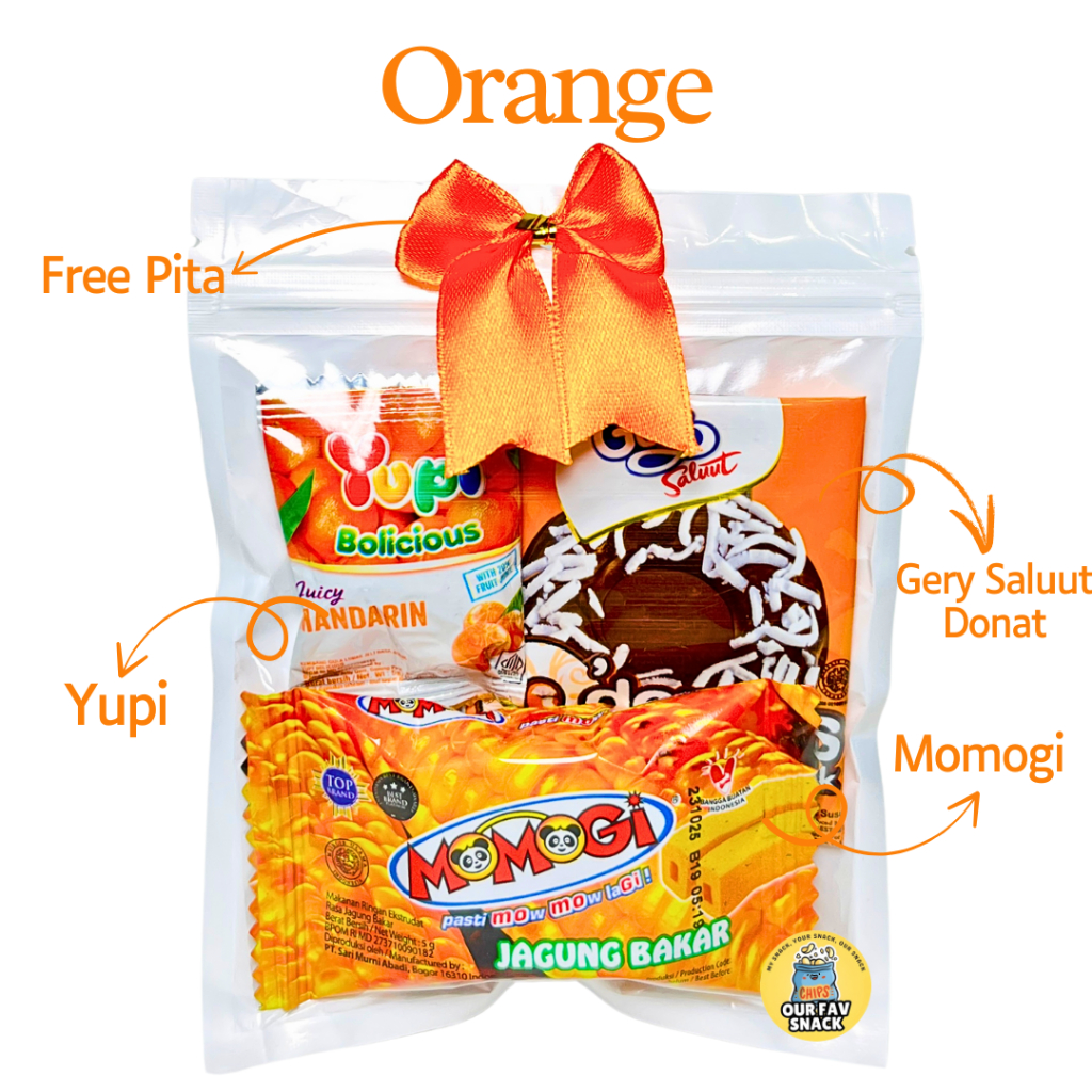 

Mini Gift Snack Orange 4ribu Freebies Snack Ultah Anniv Graduation