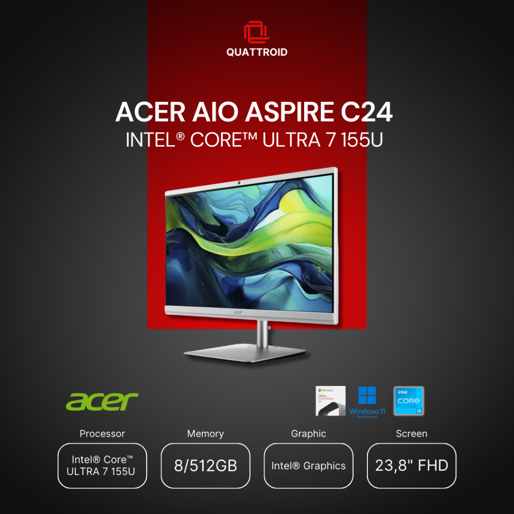 ACER AIO ASPIRE C24 ULTRA 7 155U 8GB 512GB