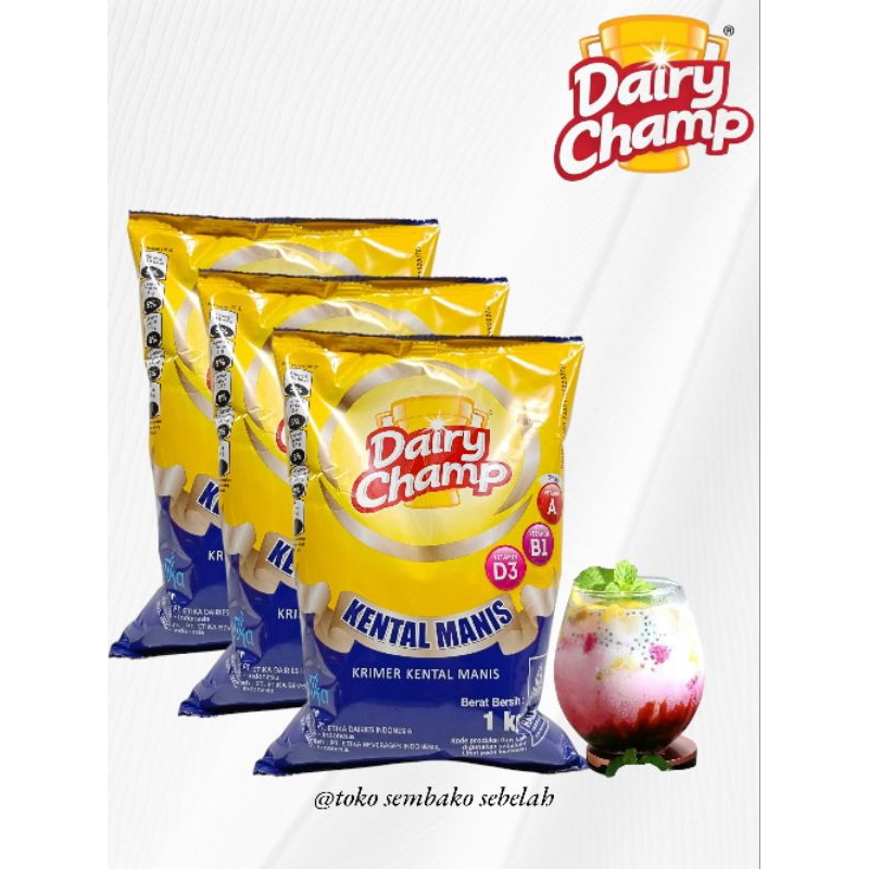 

Dairy Champ Krimer Kental Manis Kemasan 1kg