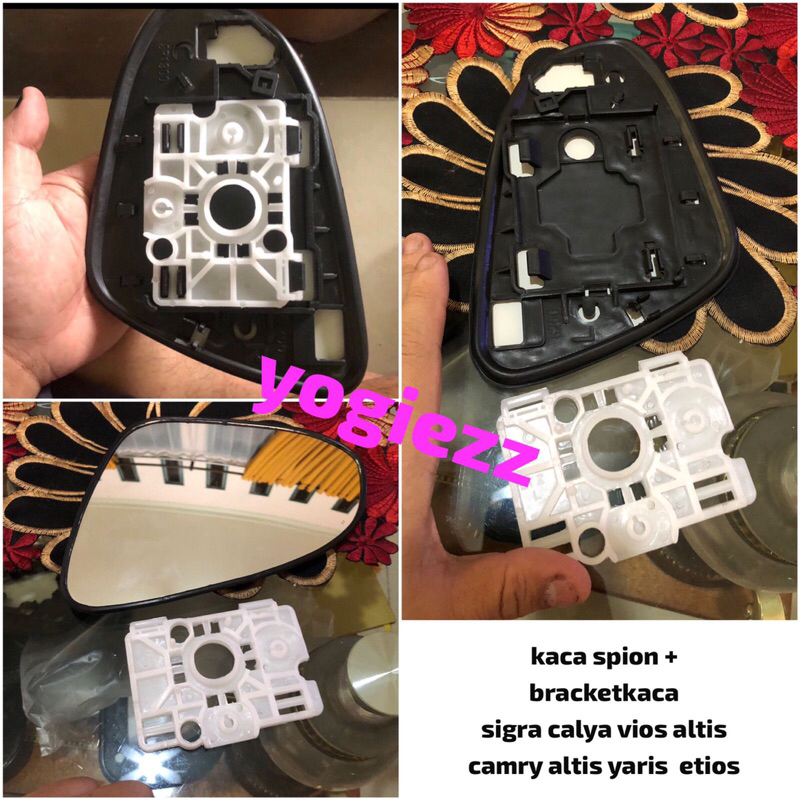 kaca spion include bracket kaca yaris vios camry altis etios sigra daihatsu calya 2012 2013 2014 201
