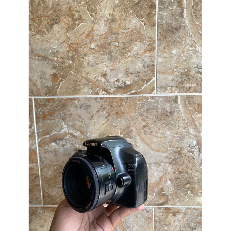 Canon 1100D Lensa Fix Yongnuo 50mm Fulsset Siap pakai