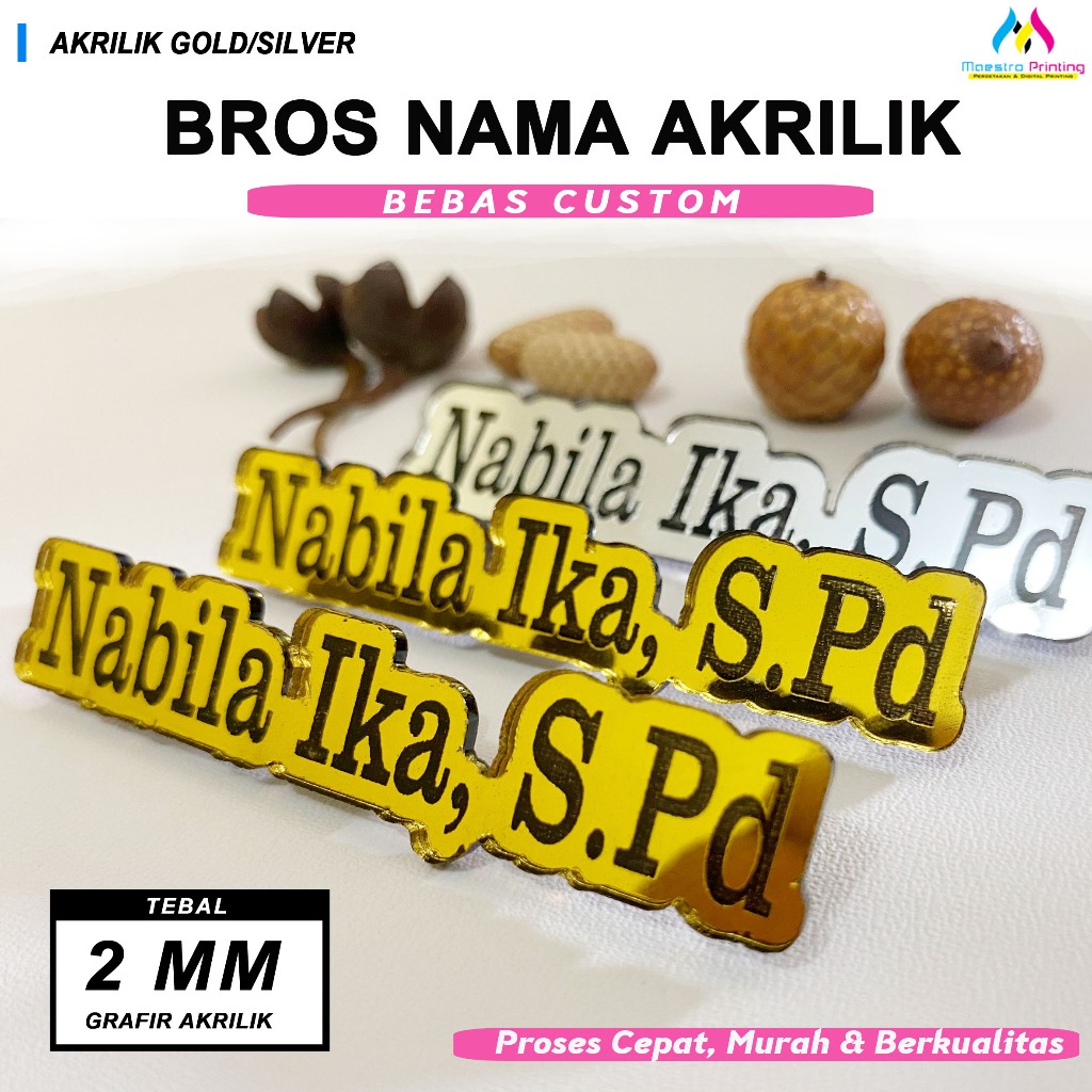 

BROS NAMA AKRILIK CUSTOM l NAME TAG AKRILIK