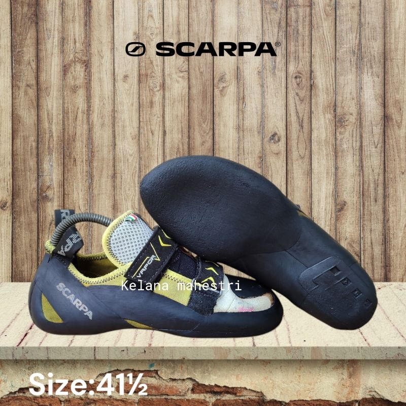 scarpa vapor climbing shoes | size 41½ sepatu panjat