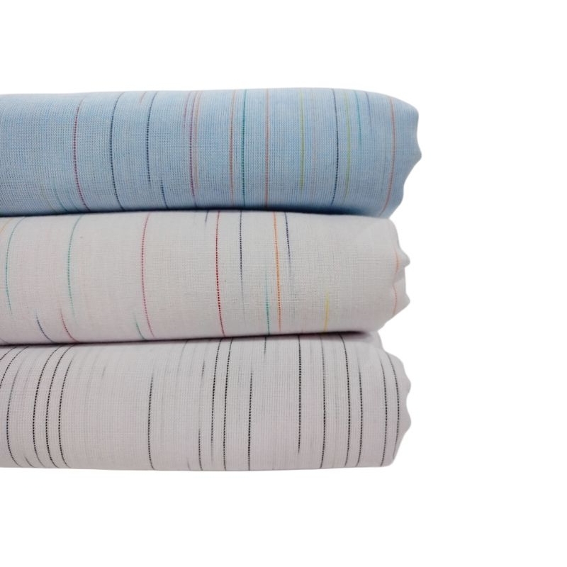 Kain Tenun Lurik Gerimis Putih