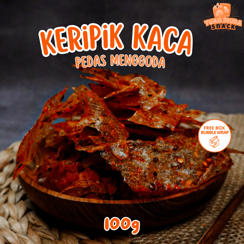 

Cemilan Kripik Seblak Kaca Pedas 100g Renyah