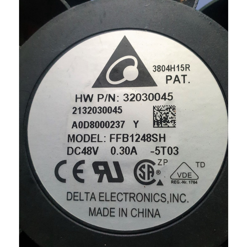 FAN DELTA 48 VOLT, 12 X 12 X 2,5 CM