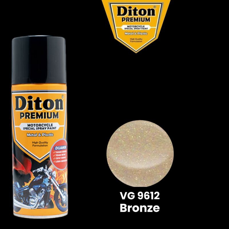 Cat spray pilok Diton Premium Silver Gold VG9610 silver gold vg 9610 pilok mesin Diton Premium Tahan