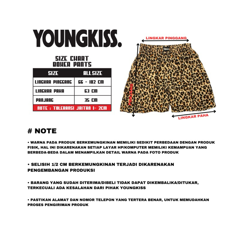 RB Boxer Pants Youngkiss Katun Rayon