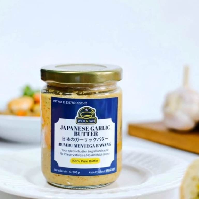 

Garlic Butter buat memasak,menumis dan memanggang ,Dibuat hanya dengan bahan bahan berkualitas tinggi.Resep orisinil dari Japanese Steakhouse terbesar di amerika