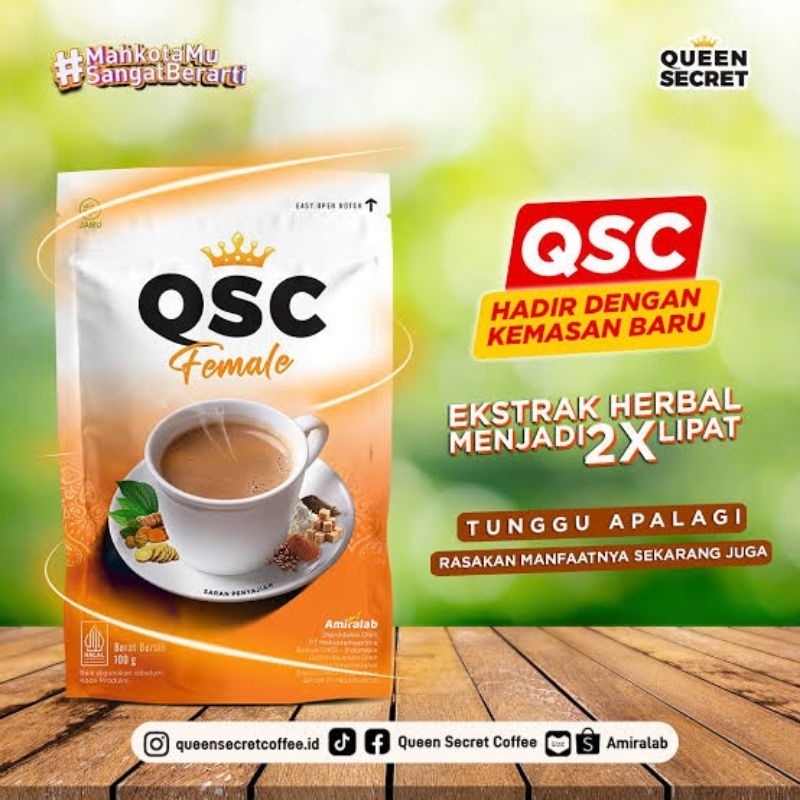 

2 BOX Queen secret coffee QSC Female QSC Tea QSC Caramel