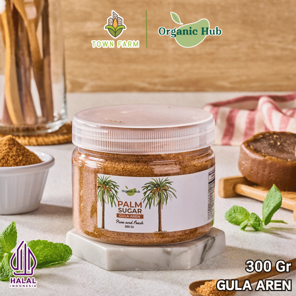 

Organic Hub Gula Aren Asli 100% Palm Sugar Powder Healty Food Original Organik 300gr