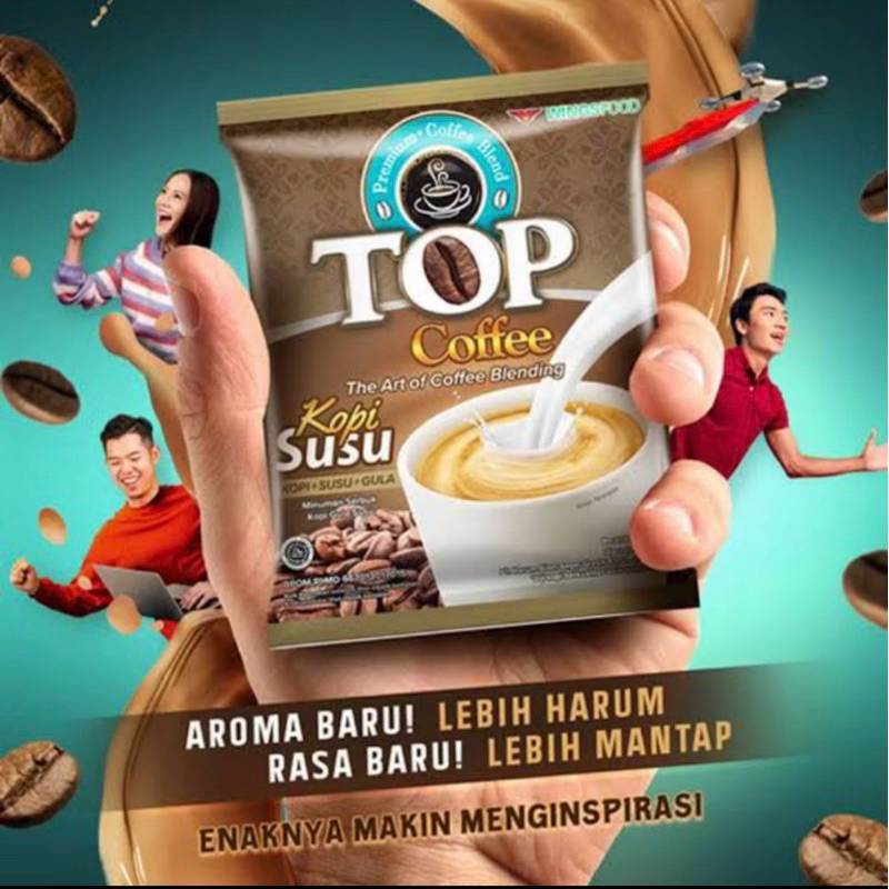 

kopi Top Susu 1rcg isi 12sachet