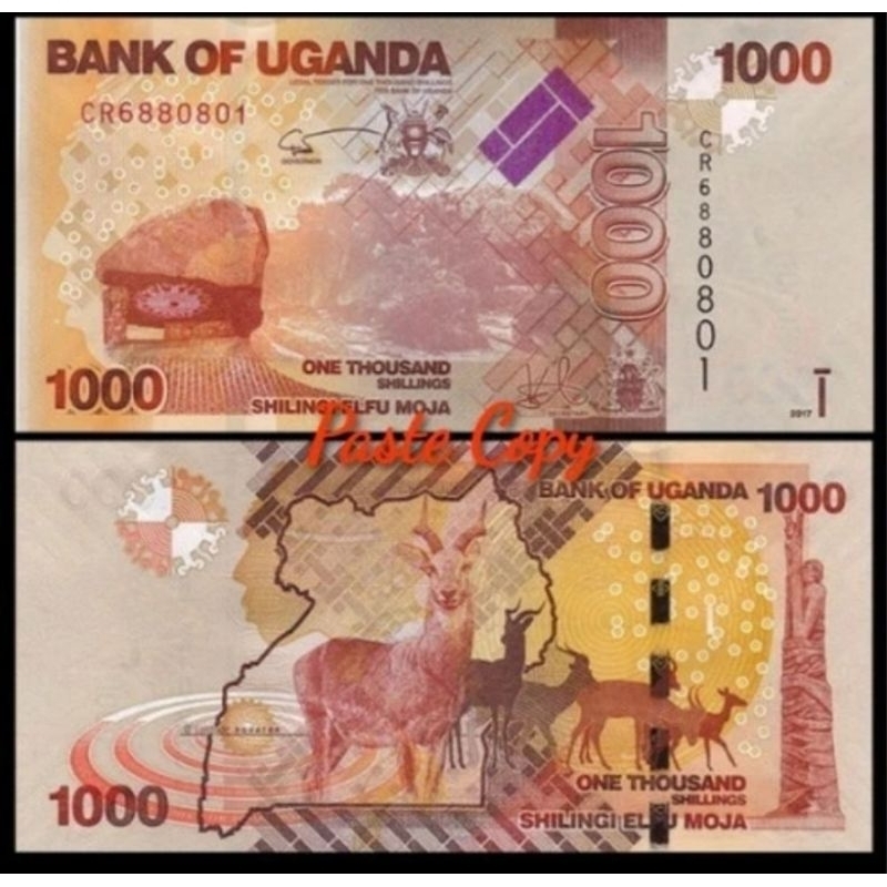 UANG KUNO UANG ASING UGANDA 1000 SHILLINGS