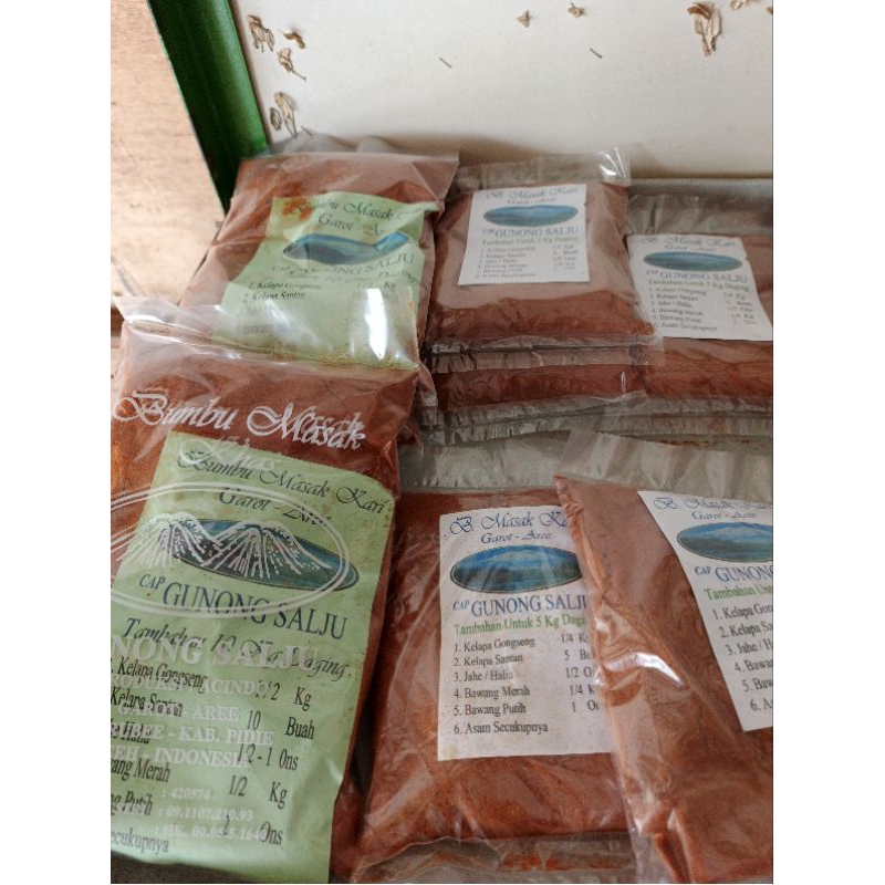 

Bumbu masak kari untuk 10 kg daging cap gunong salju best quality