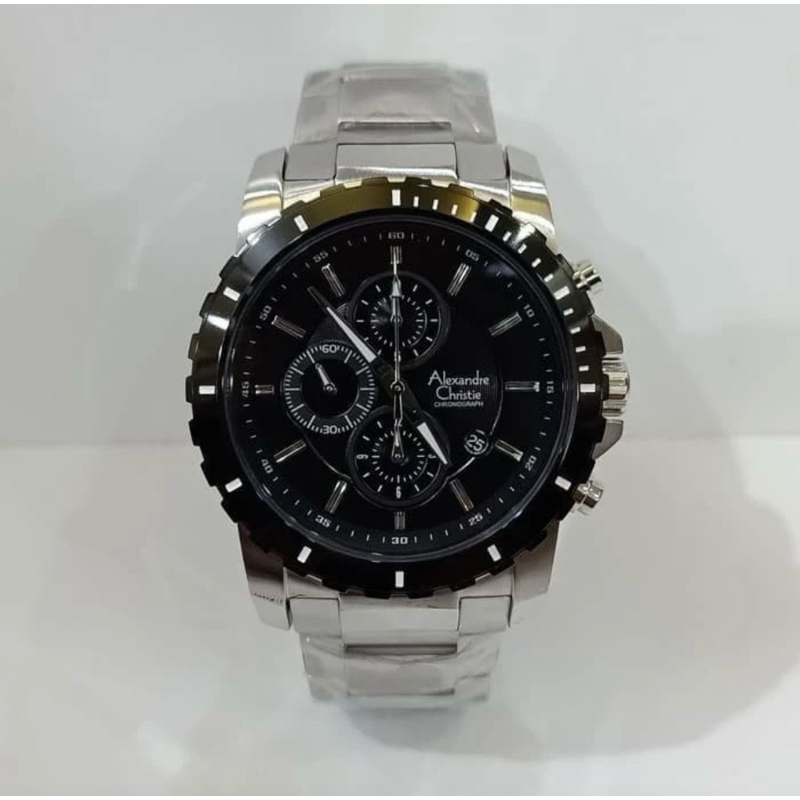 JAM TANGAN PRIA ALEXANDRE CHRISTIE AC6141 MC / AC 6141 MC ORIGINAL GARANSI RESMI 1 TAHUN - Silver Bl
