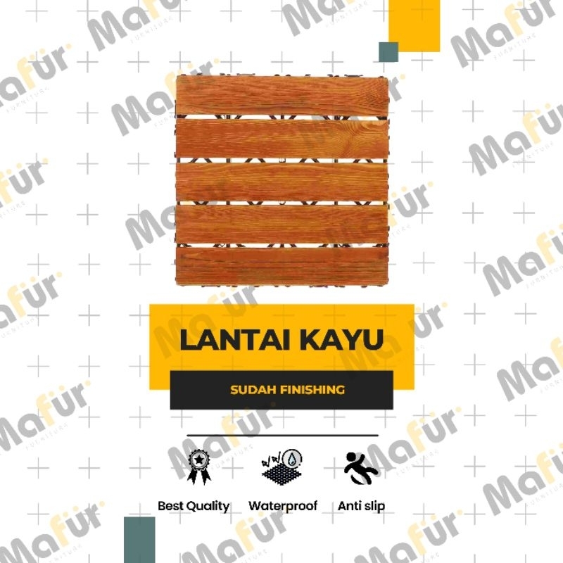 Lantai Kayu Jati | Decking tile tempel