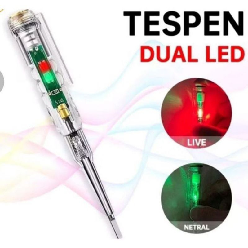 ELPRO [ COD ] NEW OBENG TESPEN DUAL LED TESTER SENSOR ELEKTRIK DETEKTOR PENCARI KABEL PUTUS