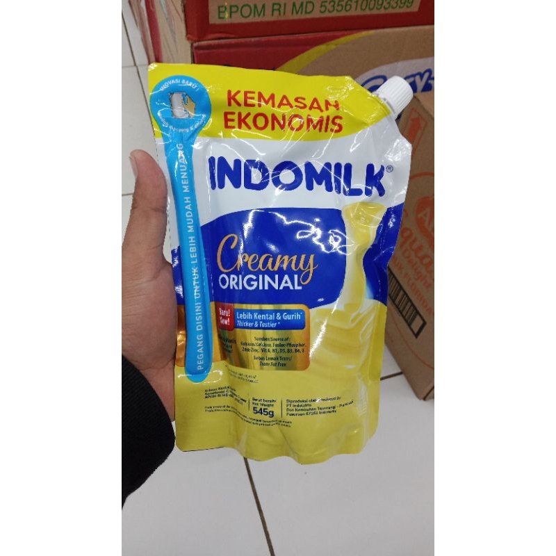 indomilk kental manis putih pouch