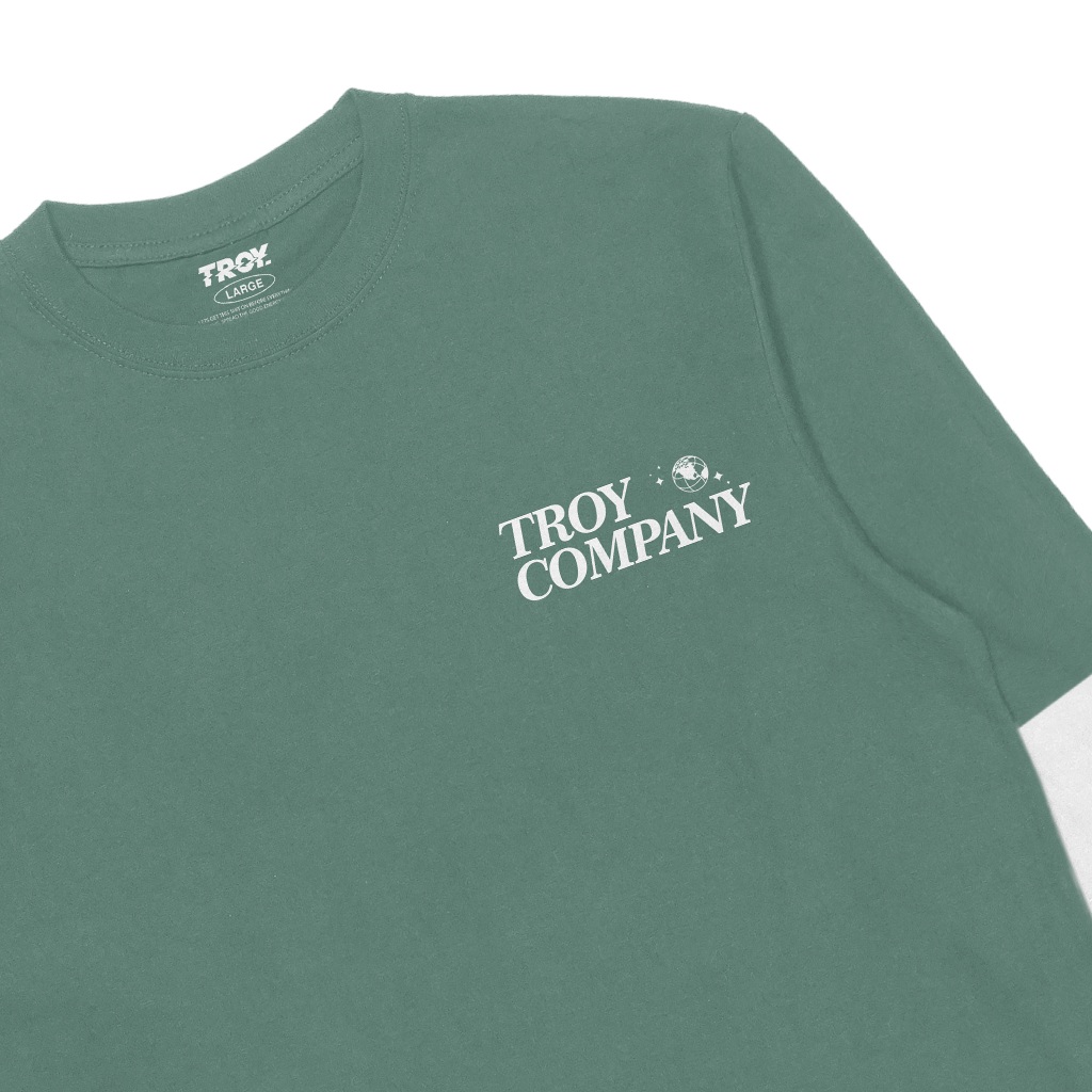 Troy Company Double Layer Long Sleeve Mineral Green Synchronous DS 2984