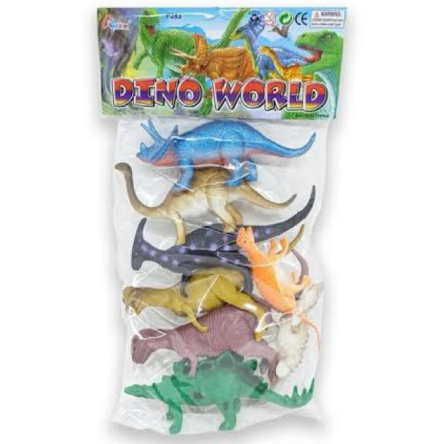Mainan Dino World Ktg/Dinosaurus Karet 8Pcs F283