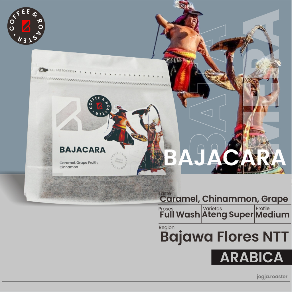 

Biji Kopi Arabika "Bajacara" 200 gram | Roast Bean, Grind Bean - Roast Bean