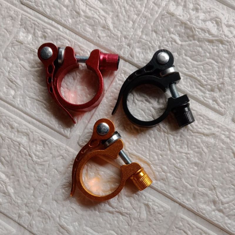 Seat Clamp Sadel Sepeda Clamp Seatpost 31.8mm Pengunci Tiang Jok/Sadel/Lapak Sepeda